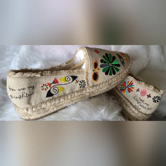 JOHNNY WAS Parker Espadrille Sandals Size 10M